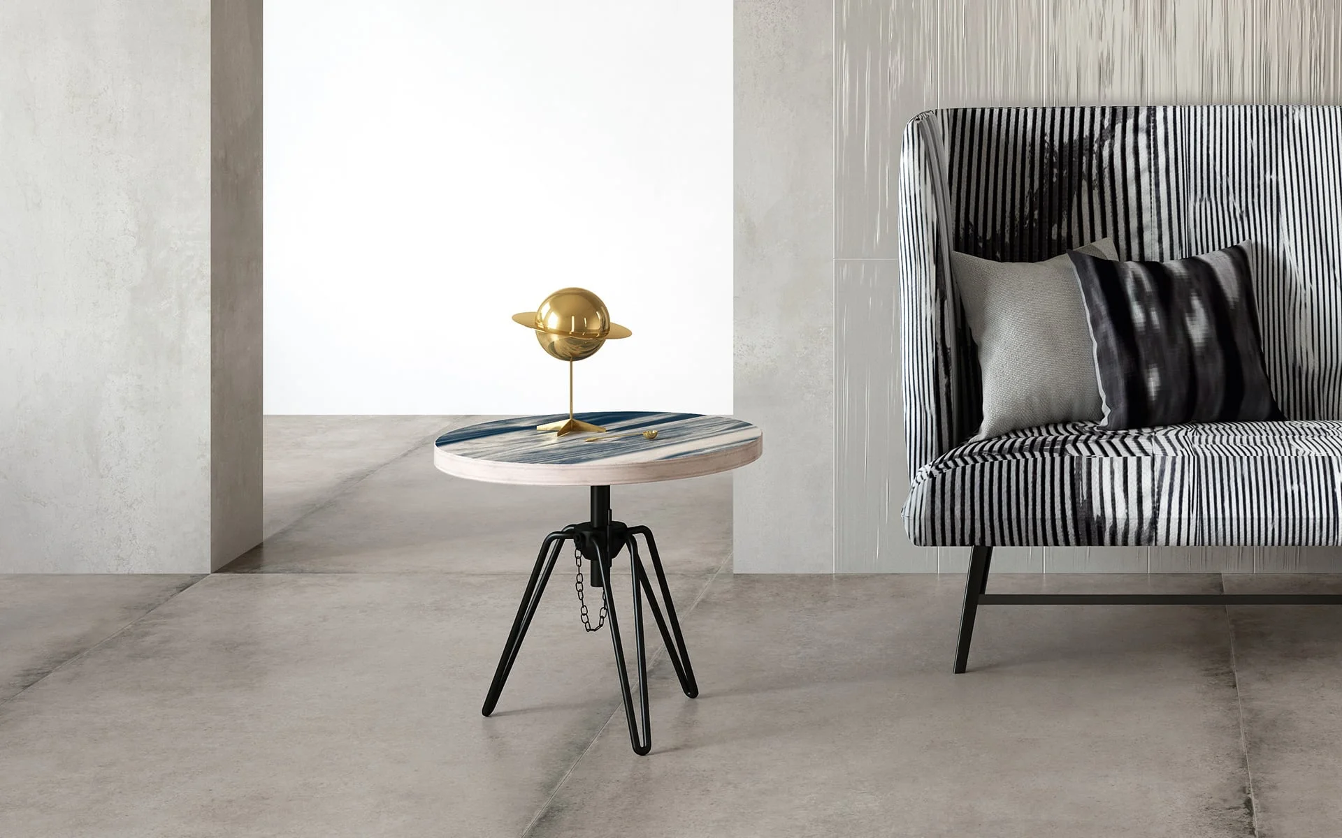 Aged concrete Flooring and Wall